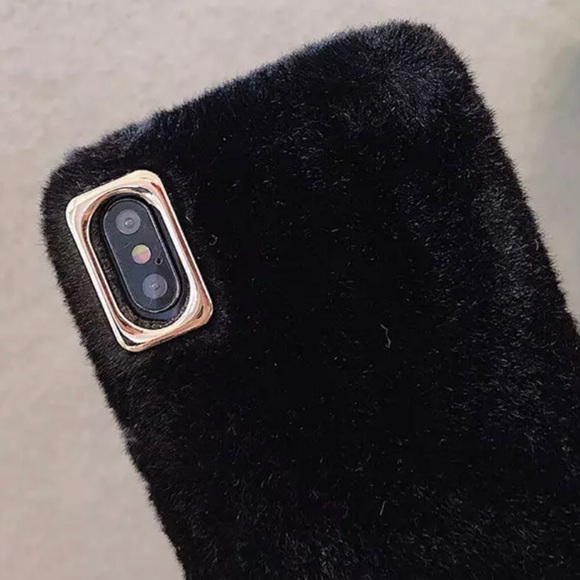 Accessories Black Fuzzy Iphone 11 Case Poshmark